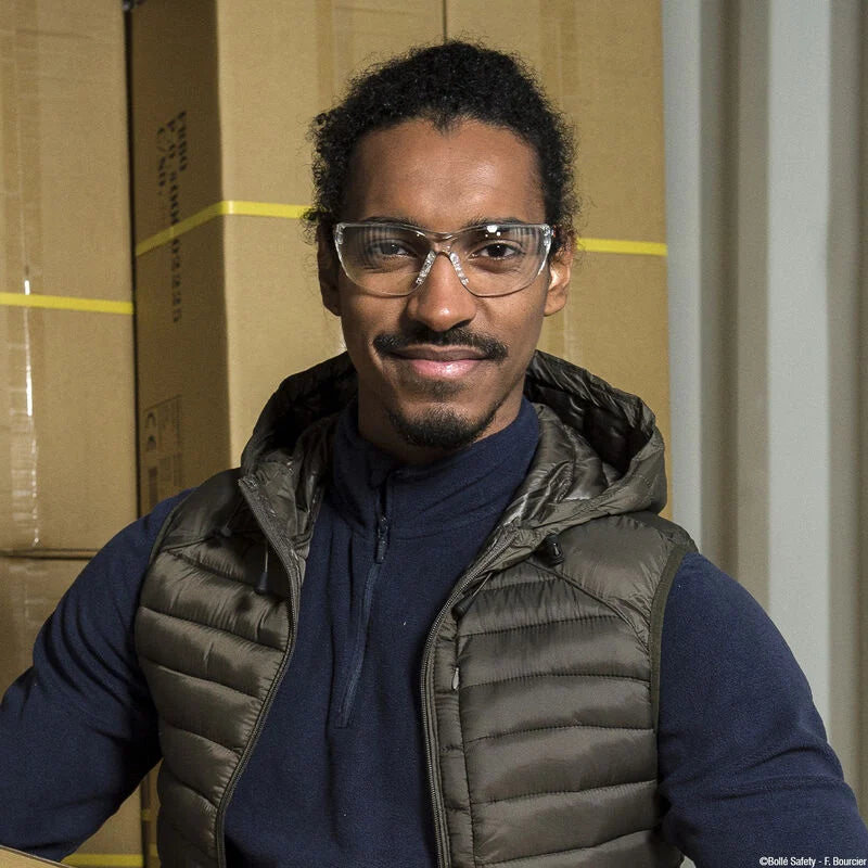 Bollé NESS+ SAFETY SPECTACLES PC CSP BROWN PLATINUM PC TPR RIMLESS - Newest Products